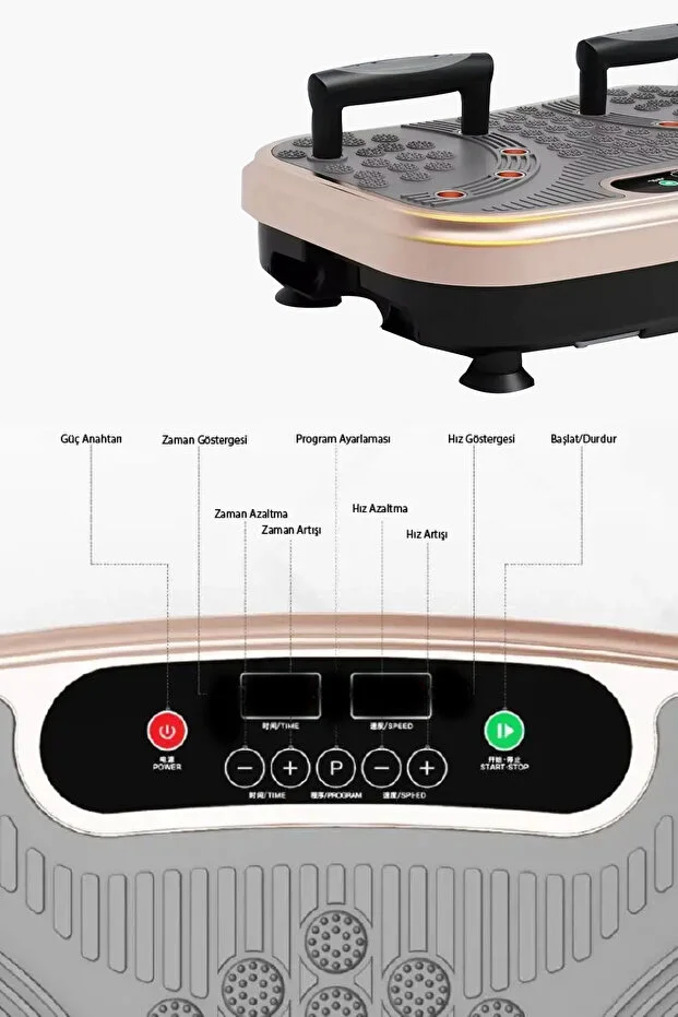 kochler Yüksek Titreşimli Direnç Destekli Programlı Egzersiz Aleti ve Kondisyon Aleti